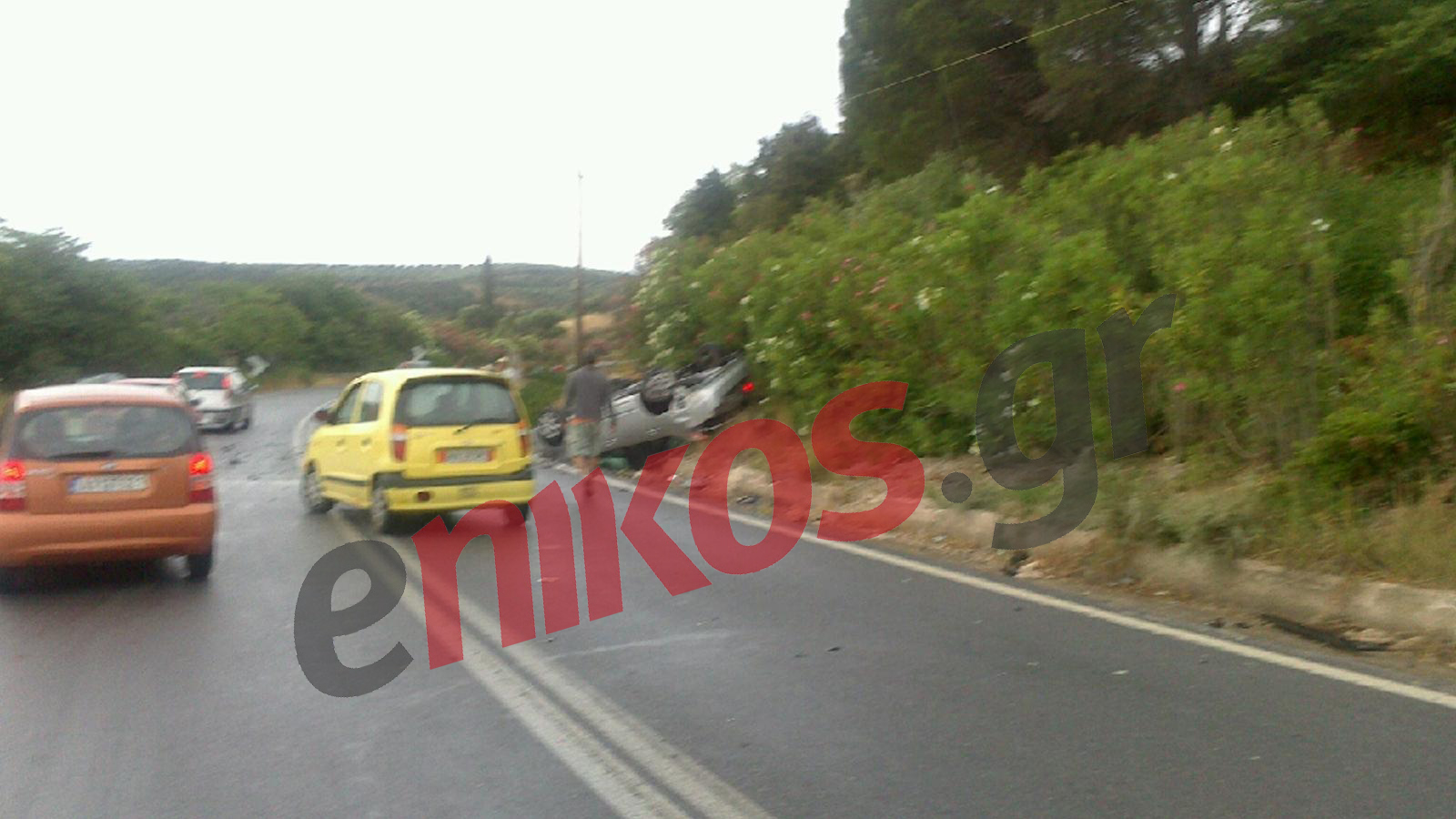 ΦΩΤΟ- Τροχαίο στο δρόμο προς την Τρίπολη