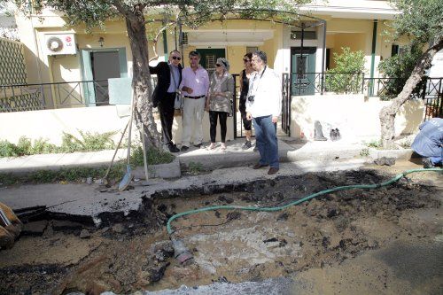 ΦΩΤΟ-Καθίζηση σπιτιών στο Ηράκλειο