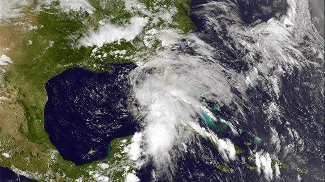 Η «Άντρια» βρίσκεται πάνω από τον Κόλπο του Μεξικού