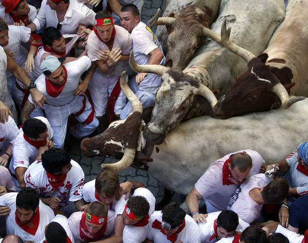 5 τραυματίες στην κούρσα με τους ταύρους