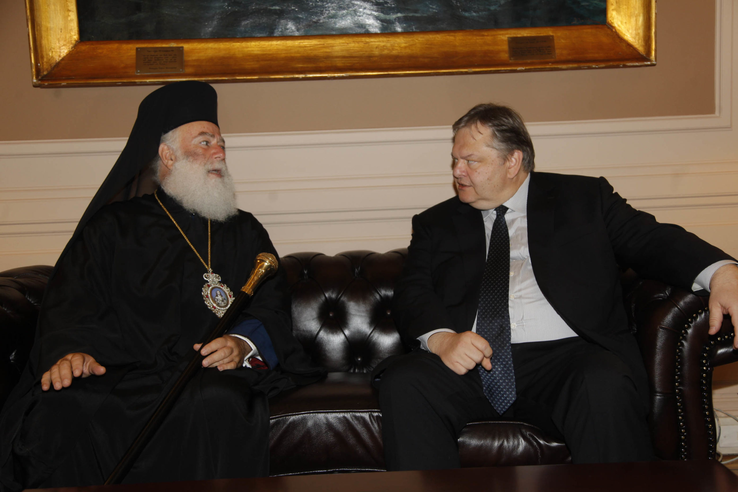 Συνάντηση Βενιζέλου με τον Πατριάρχη Αλεξανδρείας