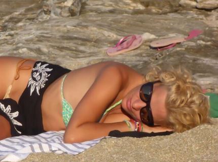 ΦΩΤΟ-Η “θαλασσινή” καλημέρα της Ελένης