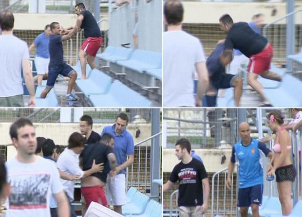 Καβγάς στις εξέδρες, τέλος η προπόνηση