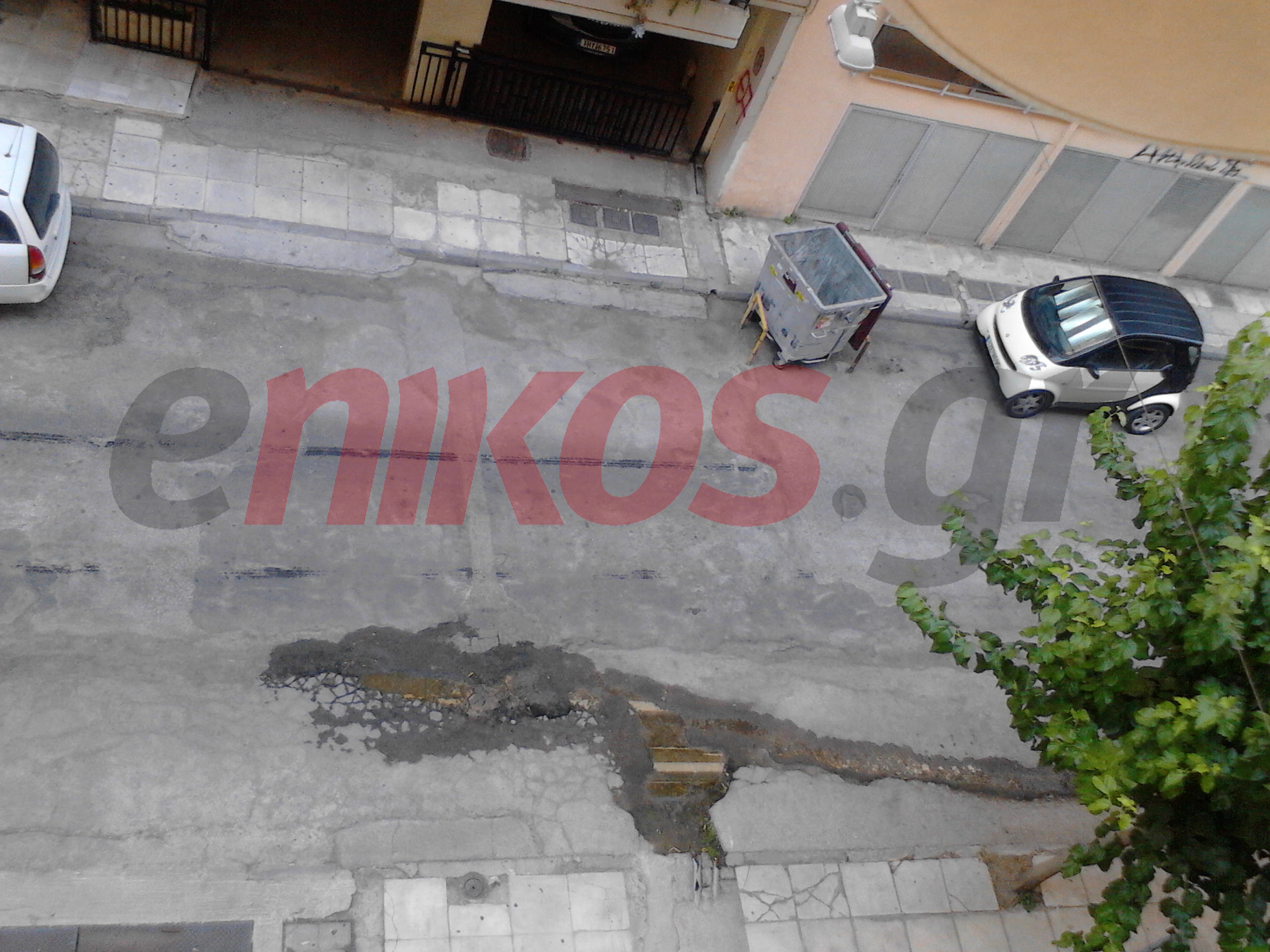 ΦΩΤΟ-Δρόμος… λίμνη στα Σεπόλια