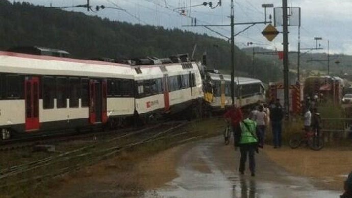 ΒΙΝΤΕΟ-Η σύγκρουση των τρένων στην Ελβετία