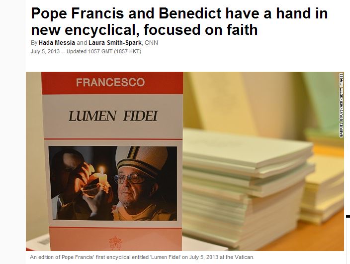 Η εγκύκλιος του Φραγκίσκου και του Βενέδικτου