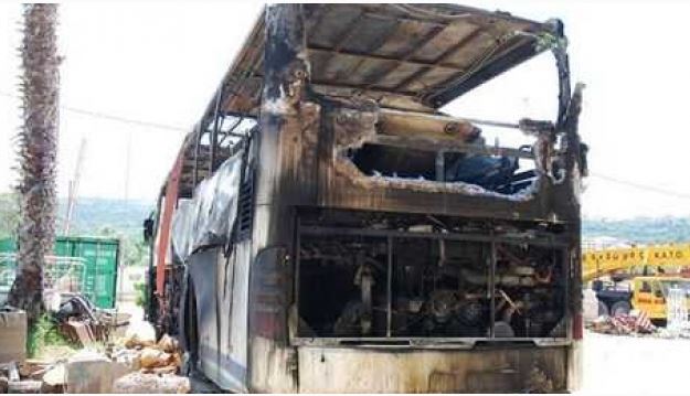 Φωτιά σε λεωφορείο ΚΤΕΛ