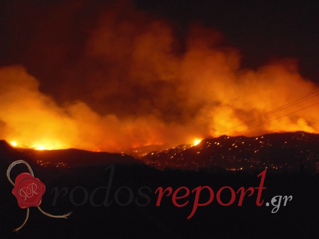 ΦΩΤΟ-Η νυχτερινή επέλαση της φωτιάς
