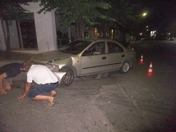 Αγρίνιο:Αυτοκίνητο χτύπησε σε μάντρα