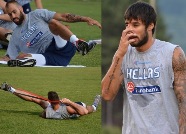 ΦΩΤΟ- Οι… ξεθεωμένοι διεθνείς και ο Βασιλακόπουλος