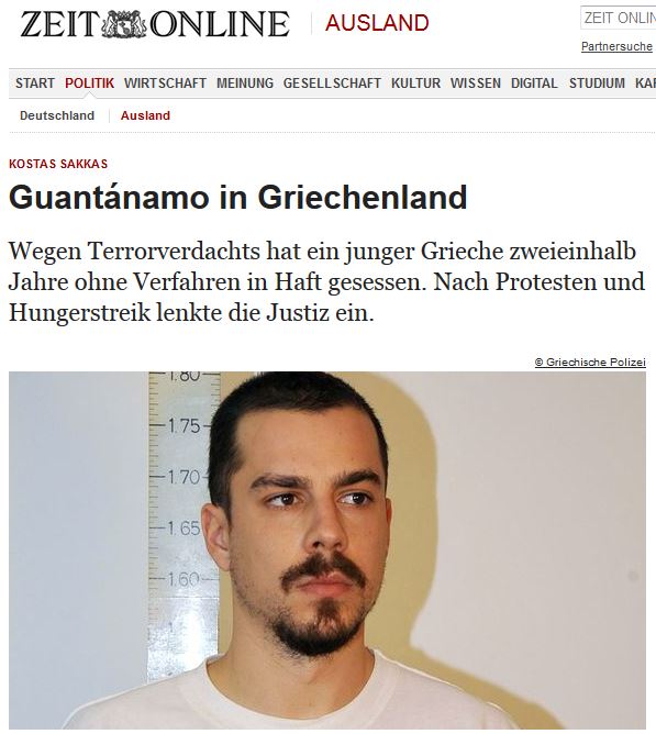 Η Zeit για τον Κώστα Σακκά