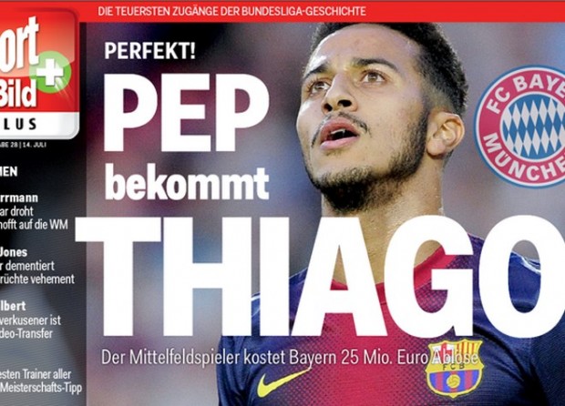 Επίσημα ο Τιάγκο Αλκαντάρα στη Μπάγερν