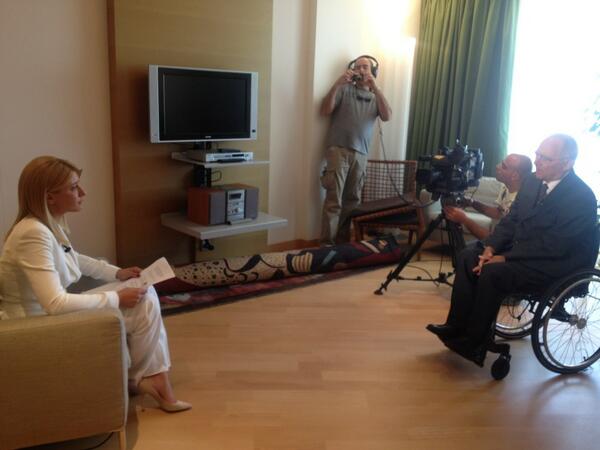 Ο Σόιμπλε στην Κοσσιώνη