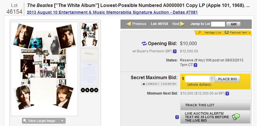 Το πιο σπάνιο άλμπουμ των Beatles