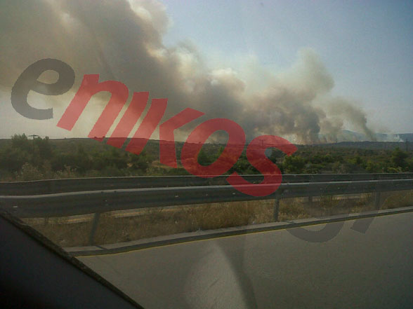 ΦΩΤΟ-Μάχη με τις φλόγες στη Ριτσώνα