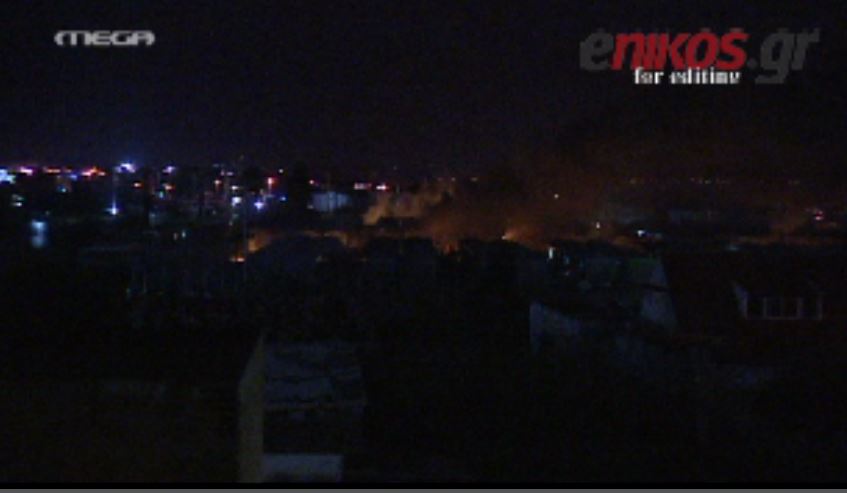 Επέμβαση των ΜΑΤ στην Αμυγδαλέζα