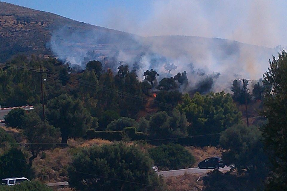Φωτιά έξω από την Αμάρυνθο
