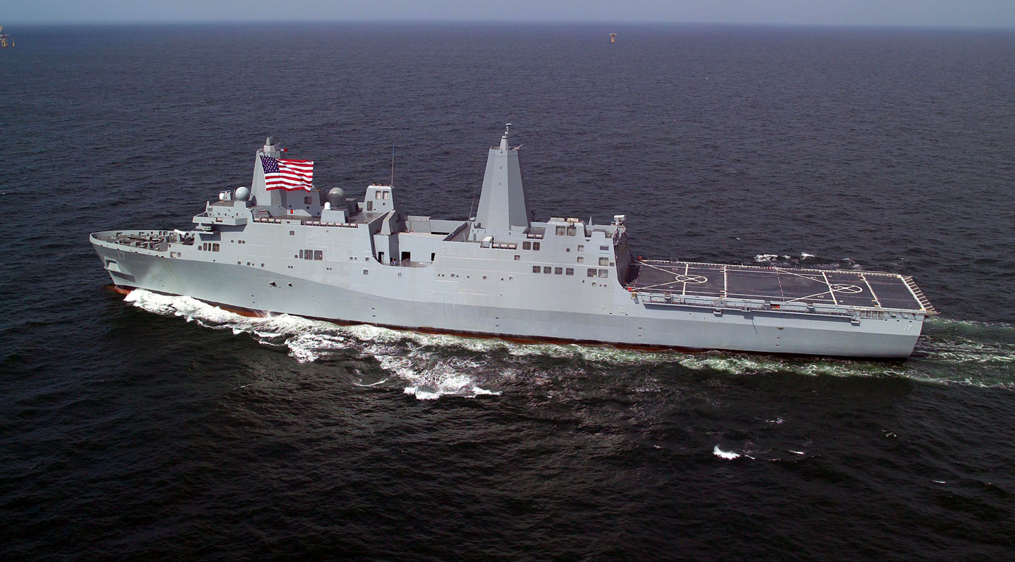 Το USS San Antonio στη Μεσόγειο