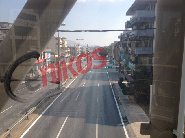 ΦΩΤΟ- Έρημη η Λ. Κηφισίας