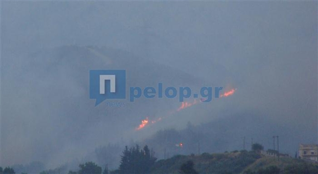 Μάχη με τις φλόγες στην Πάτρα