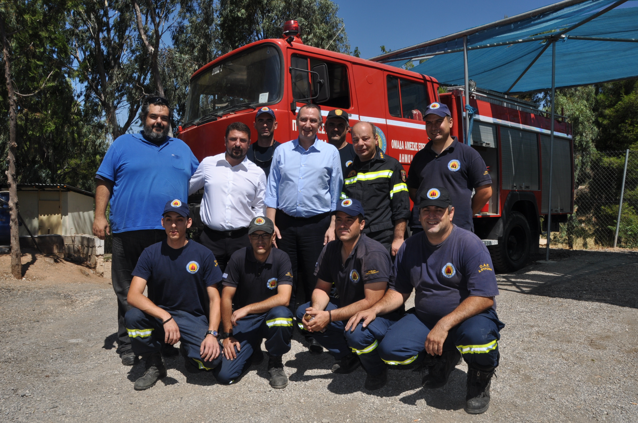 Επίσκεψη Μιχελάκη στο Πυροφυλάκειο Βύρωνα