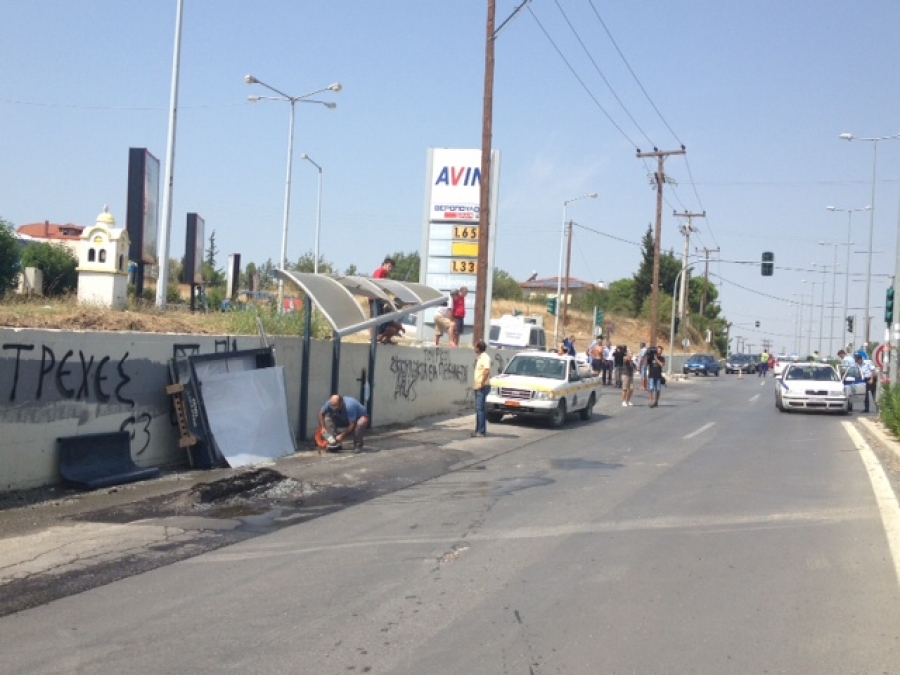 Νέες φωτογραφίες από το τροχαίο στο Ωραιόκαστρο