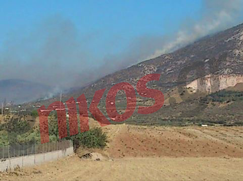 ΦΩΤΟ-Η φωτιά στο Μαρκόπουλο