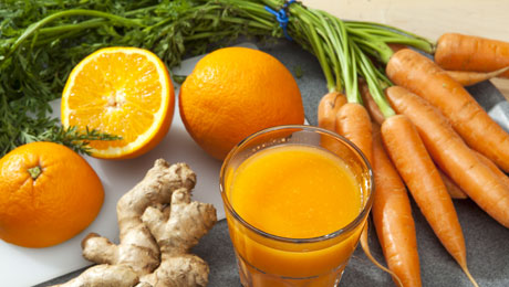 Πορτοκαλί φρούτα και λαχανικά