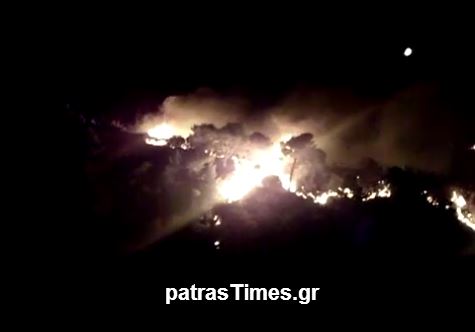 ΒΙΝΤΕΟ από την φωτιά στην Πάτρα