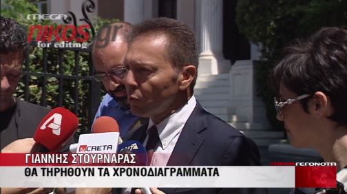 Στουρνάρας: Θα τηρηθούν τα χρονοδιαγράμματα