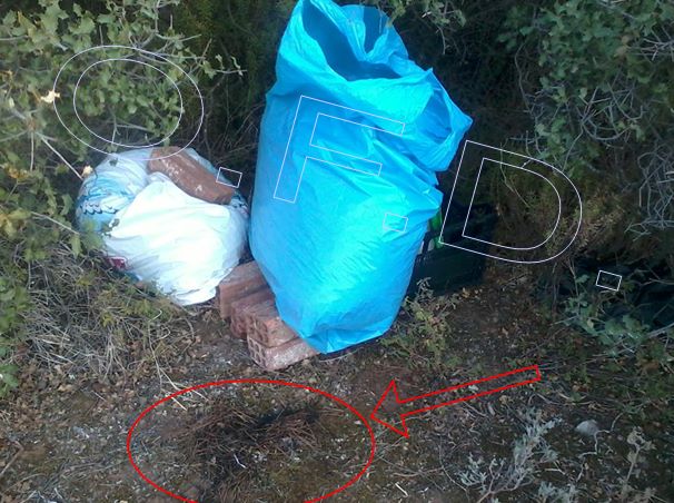 ΦΩΤΟ-Εύφλεκτα υλικά παρατημένα στην Πάρνηθα