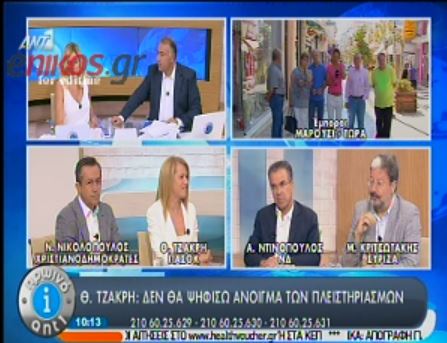 ΒΙΝΤΕΟ-Τζάκρη: Δεν θα ψηφίσω τους πλειστηριασμούς