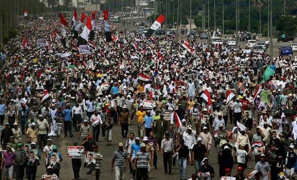 Η πορεία των υποστηρικτών του Μόρσι
