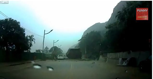 ΒΙΝΤΕΟ-Τον “προσπέρασε” ο… βράχος