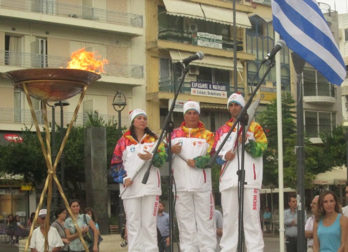 Η Ολυμπιακή Φλόγα στο Αγρίνιο
