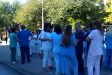 ΒΙΝΤΕΟ-Διαμαρτύρονται οι εργαζόμενοι στα νοσοκομεία