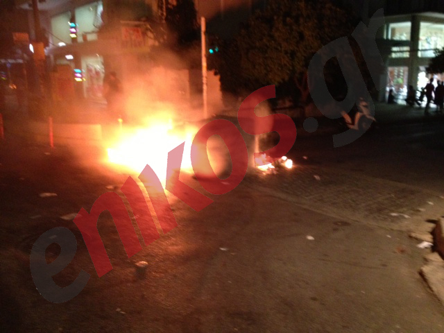 ΦΩΤΟ-Επεισόδια στην Παναγή Τσαλδάρη