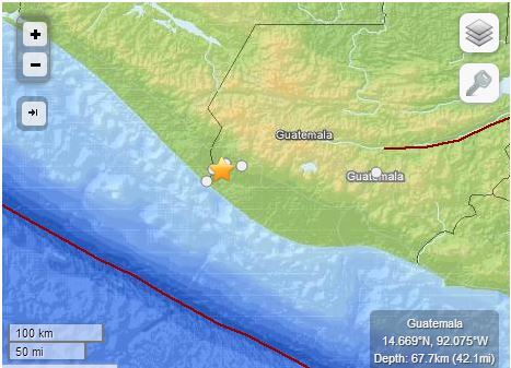 Ζημιές από τον σεισμό στη Γουατεμάλα
