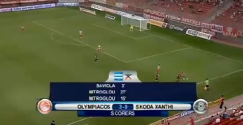 LIVE-Ολυμπιακός – Ξάνθη 3-0 45’