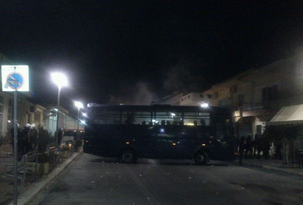 Eπεισόδια και στο Ηράκλειο