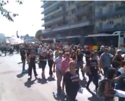 Τώρα: ΒΙΝΤΕΟ-Πορεία στο κέντρο της Θεσσαλονίκης