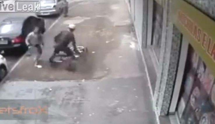 ΒΙΝΤΕΟ-Ο κλέφτης βρήκε τον μπελά του