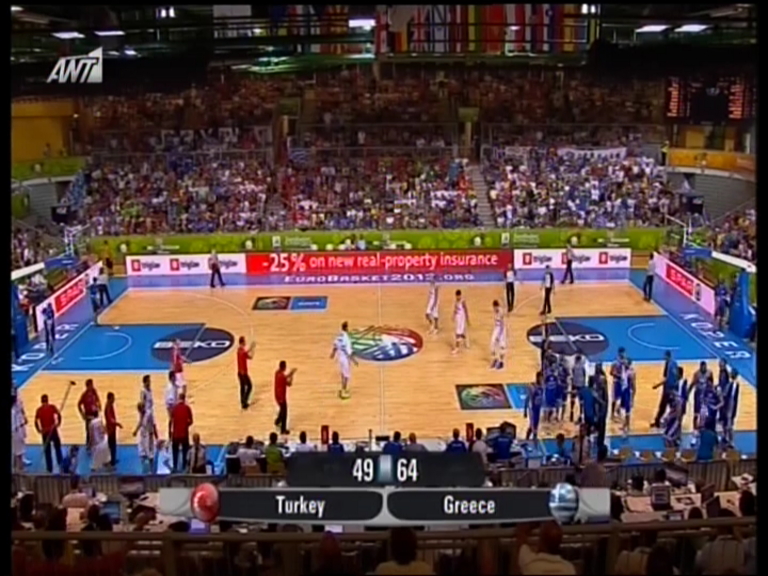Live: Ελλάδα-Τουρκία 64-49 (30’)