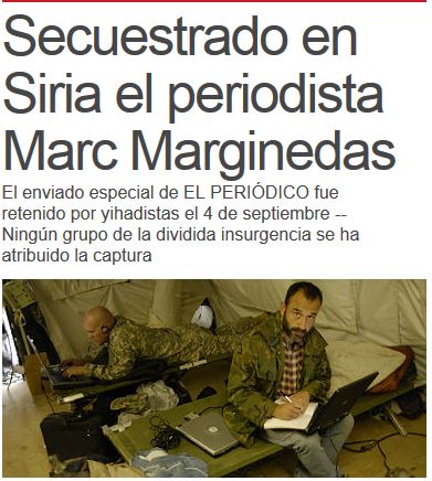 Συρία: Απήγαγαν Ισπανό δημοσιογράφο