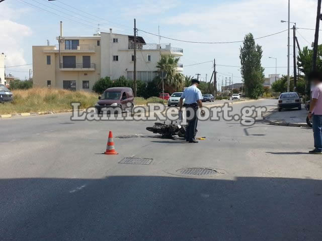 ΦΩΤΟ-Τροχαίο στη Λαμία