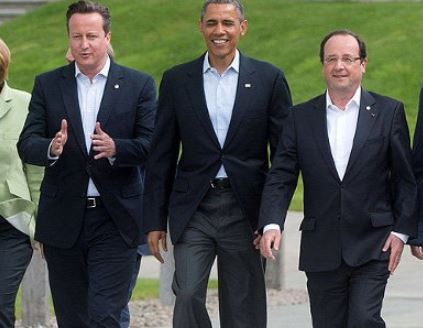 Διπλωματική λύση προτιμούν Ομπάμα-Ολάντ-Κάμερον