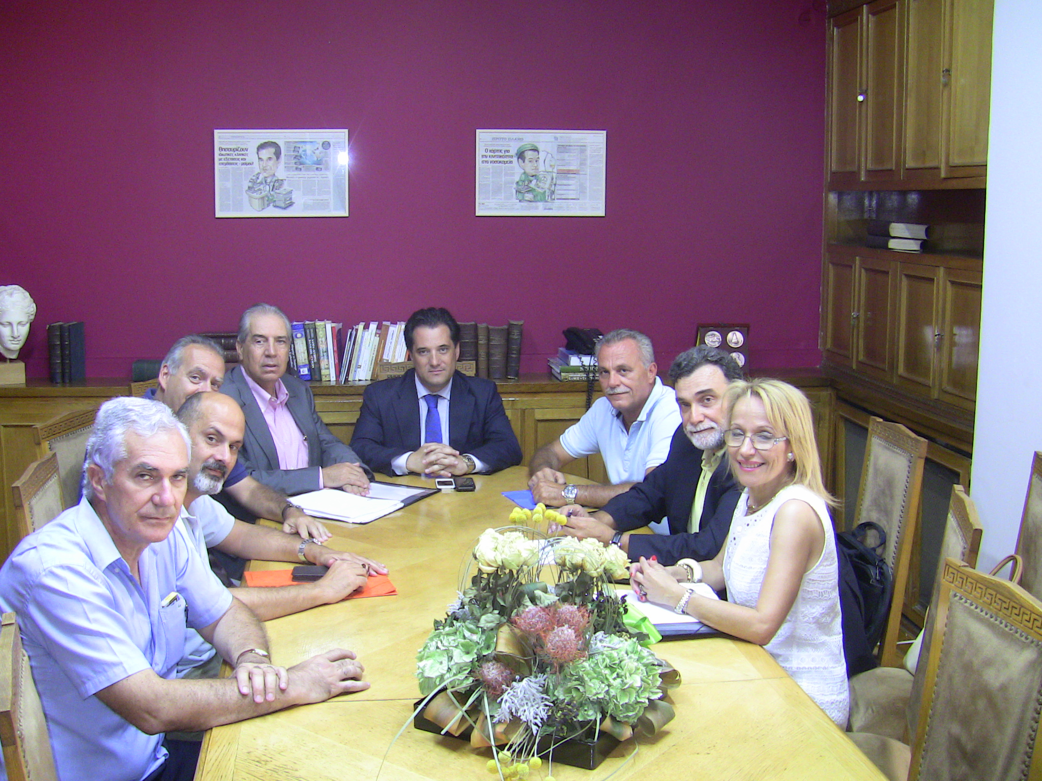 Συνάντηση Άδωνι με τον Πανελλήνιο Ιατρικό Σύλλογο