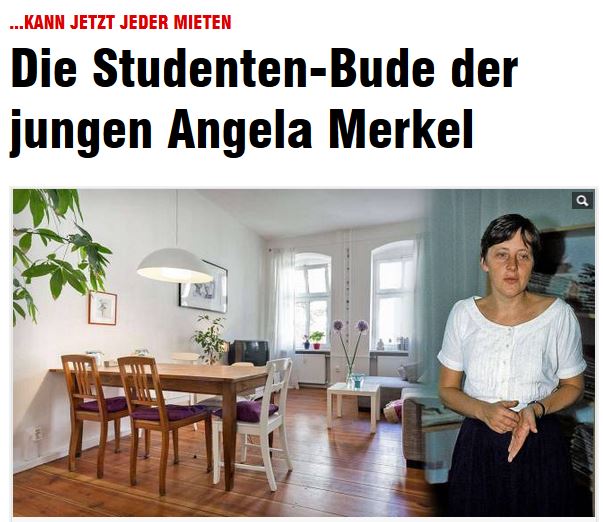 Νοικιάζεται το φοιτητικό σπίτι της Μέρκελ