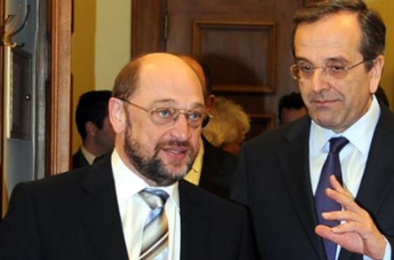 Ισχυρή στήριξη Σουλτς στην Ελλάδα