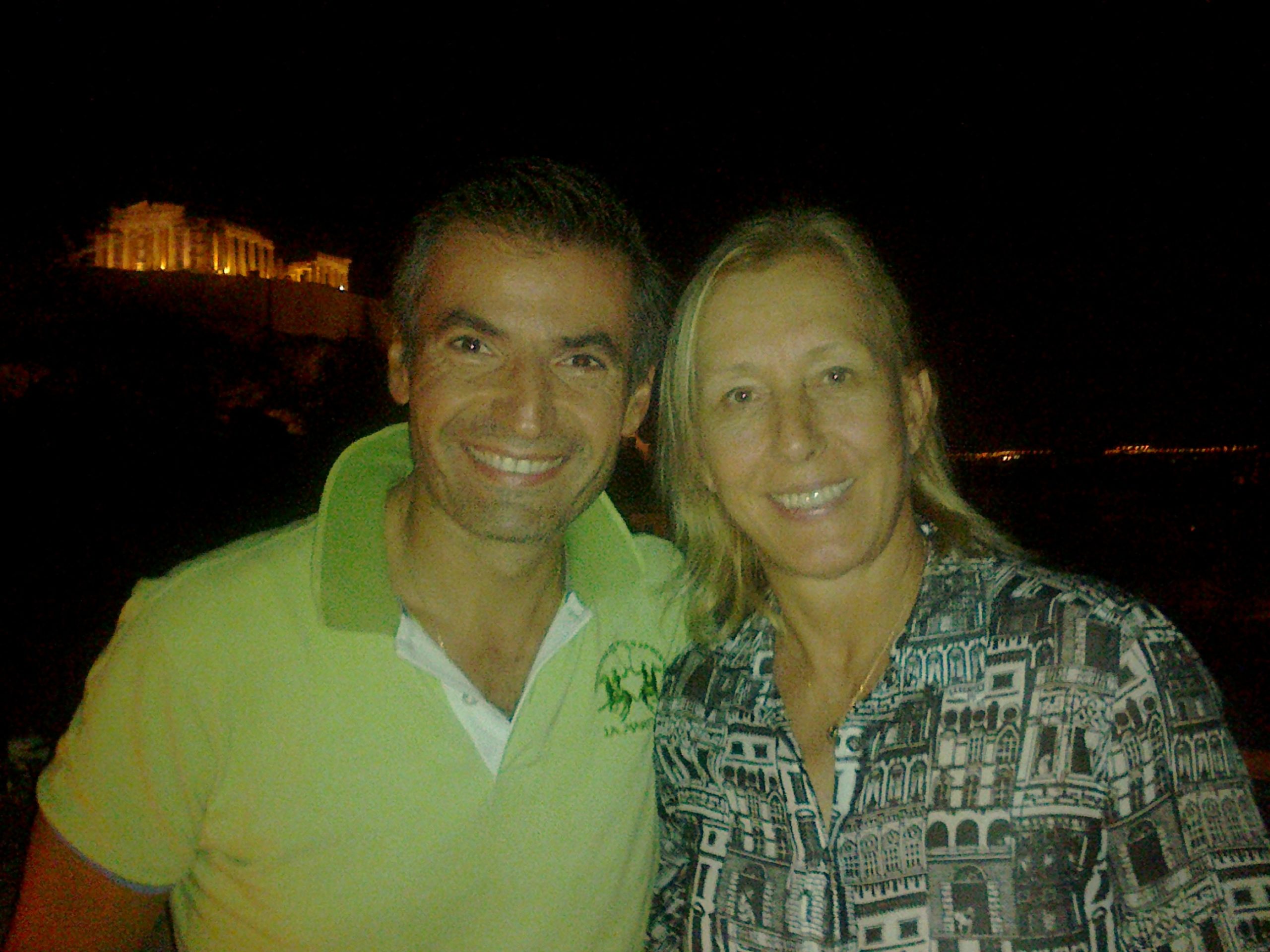 ΦΩΤΟ-Στην Αθήνα η Μαρτίνα Ναβρατίλοβα